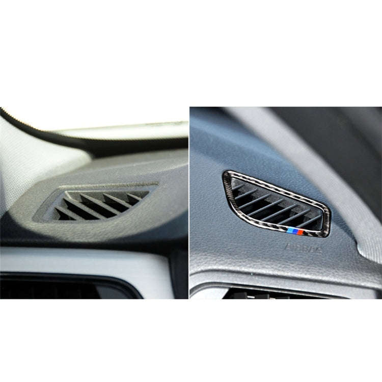 Three Color Carbon Fiber Car Instrument Air Outlet Decorative Sticker for BMW (F30) 2013-2018 / (...