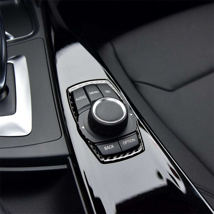 Carbon Fiber Car Multimedia Frame Decorative Sticker for BMW X3 / X4 / X5 / X6 / F07 / F10 / F15 ...