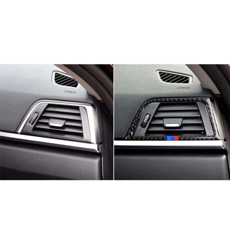 Three Color Carbon Fiber Car Copilot Air Outlet Decorative Sticker for BMW (F30) 2013-2015 / (F34...
