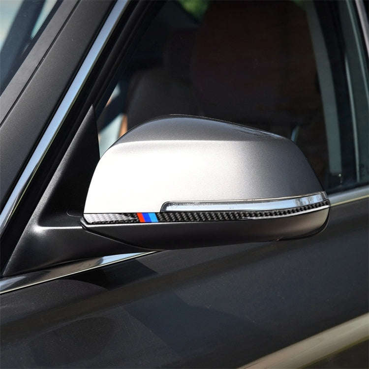 Three Color A Carbon Fiber Car Rearview Mirror Bumper Strip Decorative Sticker for BMW F30 2013-2...