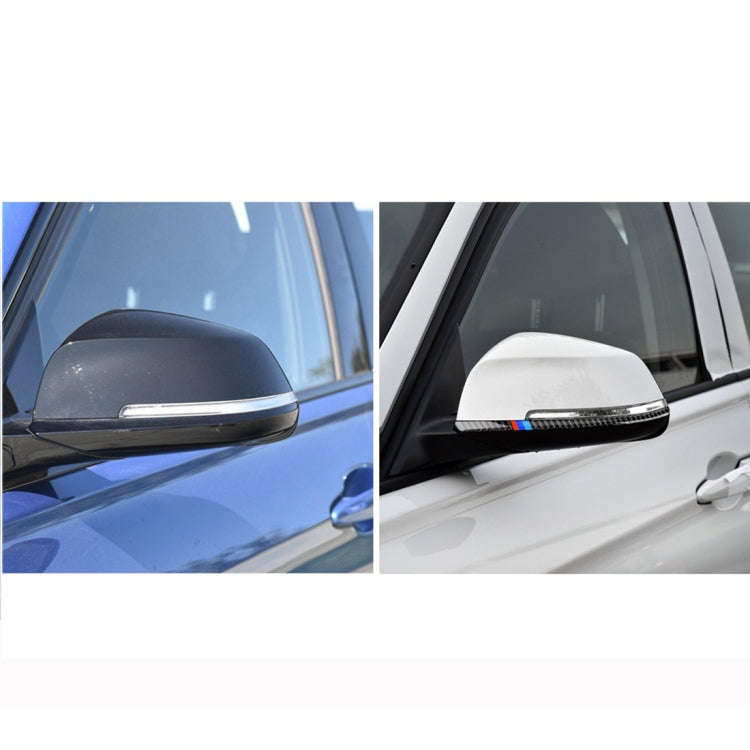 Three Color A Carbon Fiber Car Rearview Mirror Bumper Strip Decorative Sticker for BMW F30 2013-2...