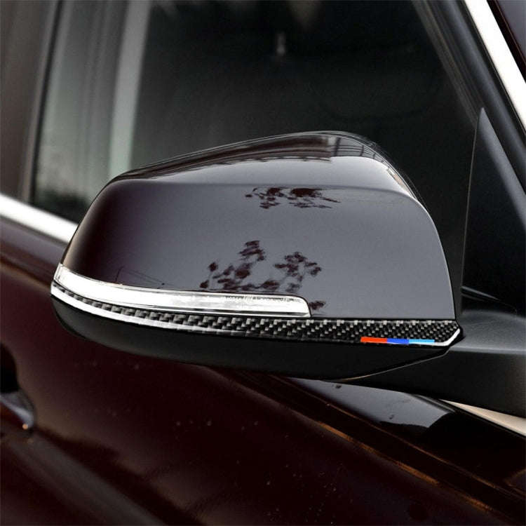 Three Color B Carbon Fiber Car Rearview Mirror Bumper Strip Decorative Sticker for BMW F30 2013-2...