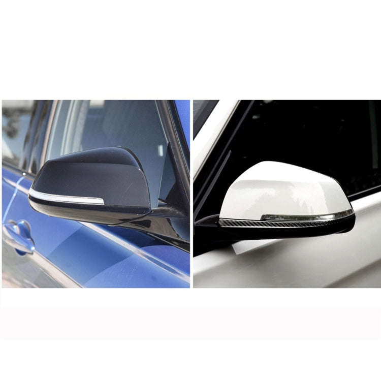 Carbon Fiber Car Rearview Mirror Bumper Strip Decorative Sticker for BMW F30 2013-2018 / F34 2013...