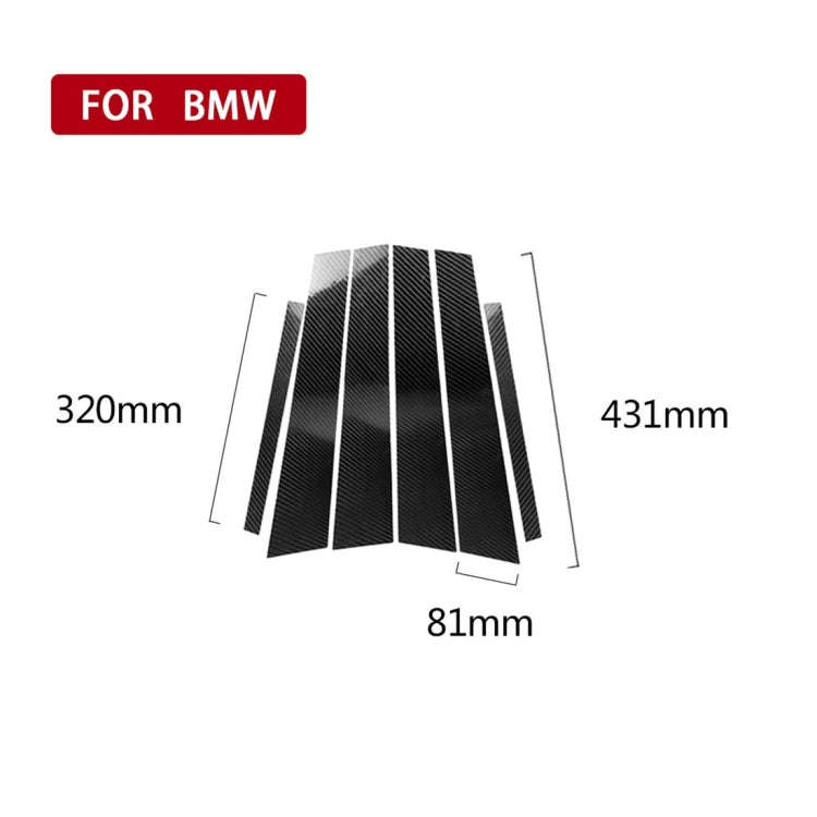 Carbon Fiber Car B Column Decorative Sticker for BMW F30 2013-2017