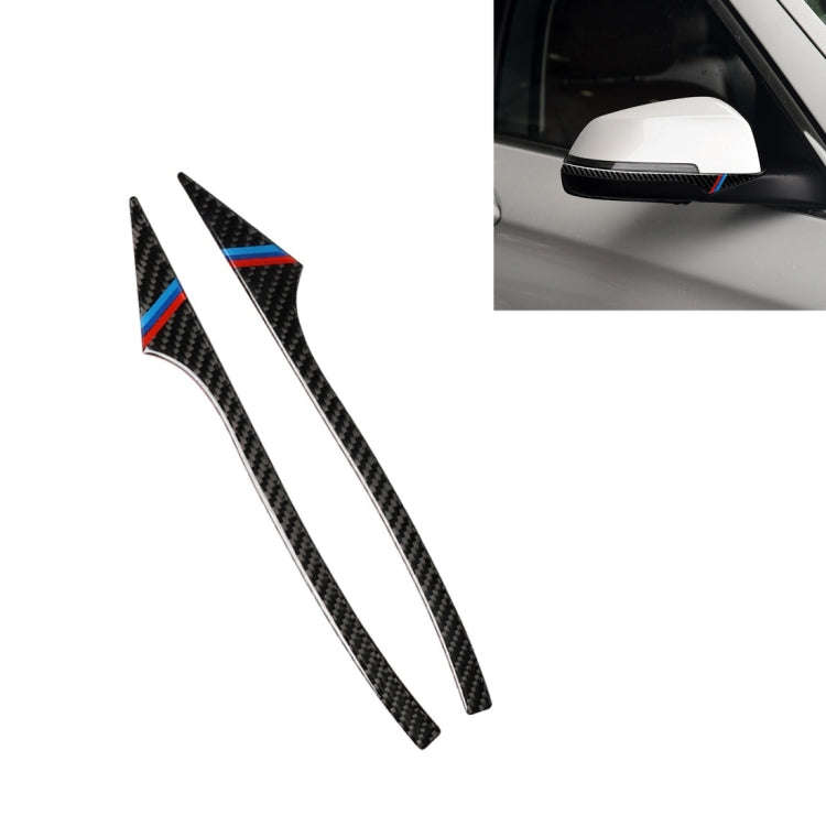 Three Color B Carbon Fiber Car Rearview Mirror Bumper Strip Decorative Sticker for BMW 5 Series E...
