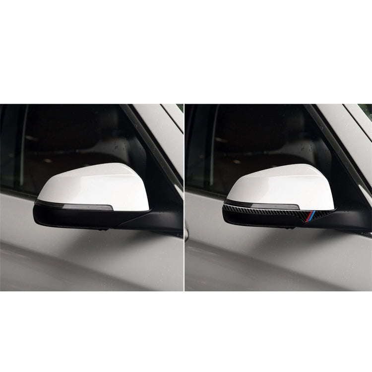 Three Color B Carbon Fiber Car Rearview Mirror Bumper Strip Decorative Sticker for BMW 5 Series E...