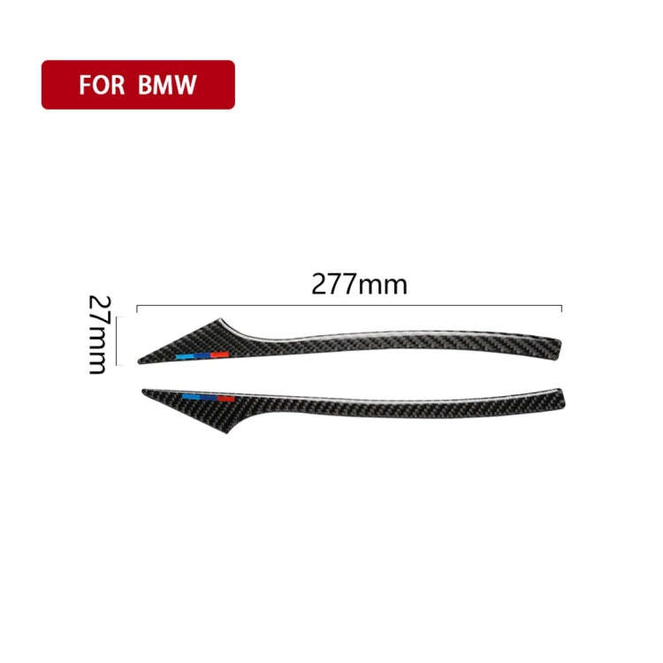 Three Color A Carbon Fiber Car Rearview Mirror Bumper Strip Decorative Sticker for BMW 5 Series E...