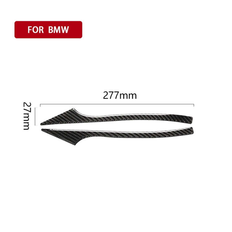 Carbon Fiber Car Rearview Mirror Bumper Strip Decorative Sticker for BMW 5 Series E60 2008-2010 /...