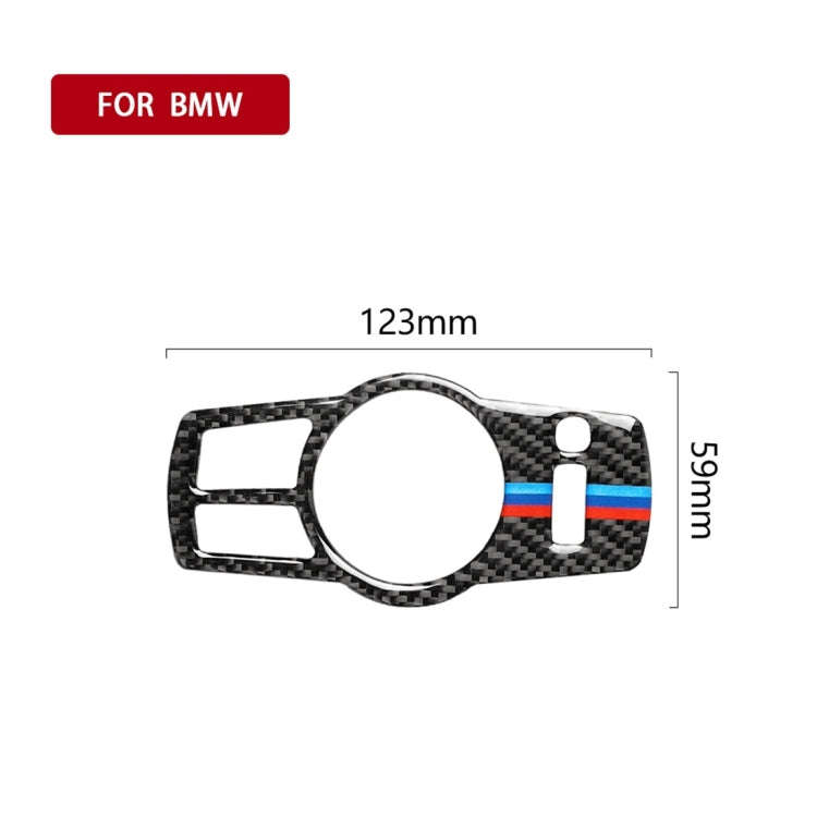 Three Color Carbon Fiber Car Headlight Switch Decorative Sticker for BMW 5 Series F01 / F10 / F07...