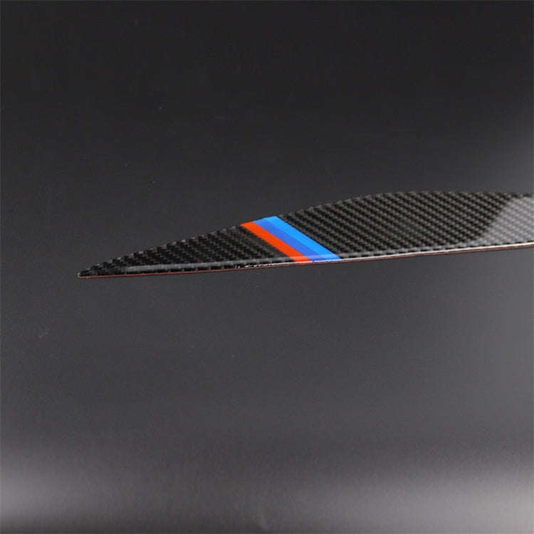 Three Color Carbon Fiber Car Lamp Eyebrow Decorative Sticker for BMW 5 Series F10 2010-2013