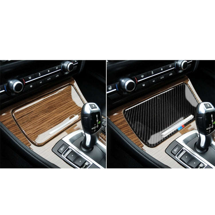Three Color Carbon Fiber Car Storage Box Decorative Sticker for BMW 5 Series F10 2011-2017