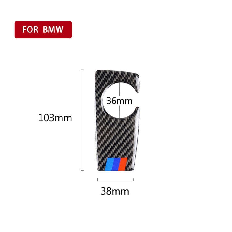 Three Color Carbon Fiber Car Handbrake Below Panel Decorative Sticker for BMW 5 Series F07 F10 F2...