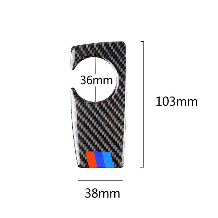 Three Color Carbon Fiber Car Handbrake Below Panel Decorative Sticker for BMW 5 Series F07 F10 F2...