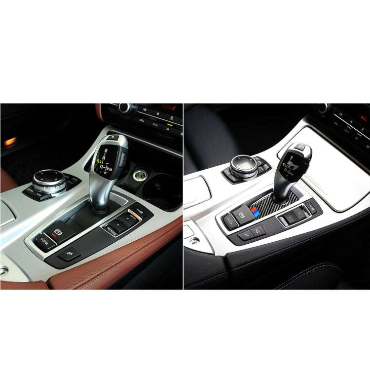 Three Color Carbon Fiber Car Handbrake Below Panel Decorative Sticker for BMW 5 Series F07 F10 F2...