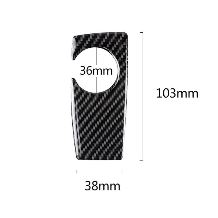 Carbon Fiber Car Handbrake Below Panel Decorative Sticker for BMW 5 Series F07 F10 F25 F26 / GT X...