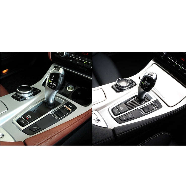 Carbon Fiber Car Handbrake Below Panel Decorative Sticker for BMW 5 Series F07 F10 F25 F26 / GT X...
