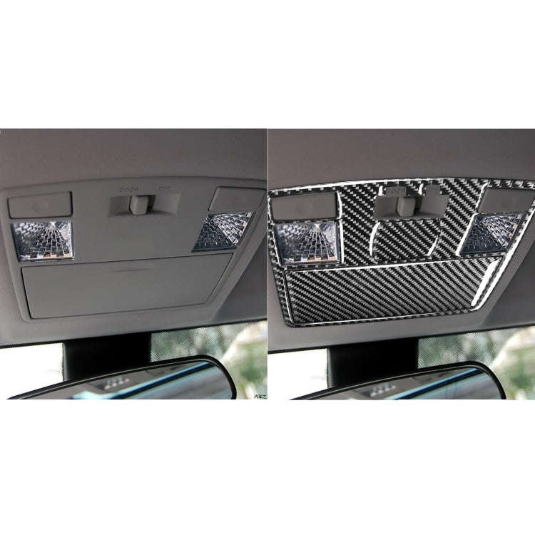Car Carbon Fiber Front Reading Light Decorative Sticker for Mazda RX8 2004-2008, Left and Right D...