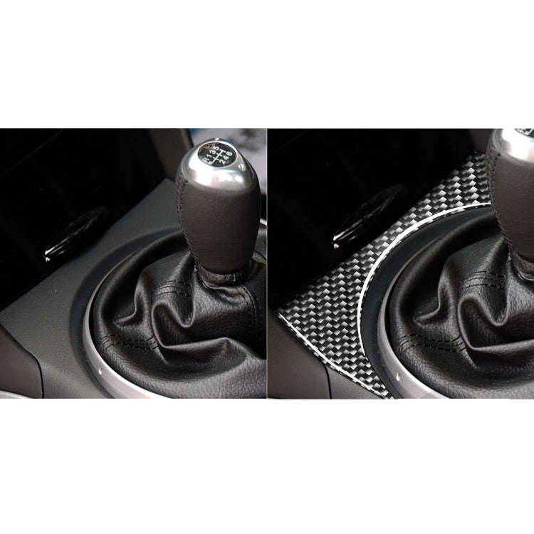 Car Carbon Fiber Gear Position Console Upper Decorative Sticker for Mazda RX8 2004-2008, Left and...
