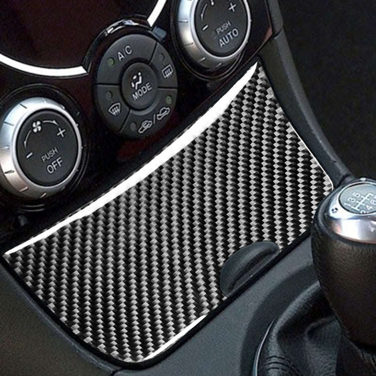 Car Carbon Fiber Storage Box Panel Decorative Sticker for Mazda RX8 2004-2008, Left and Right Dri...