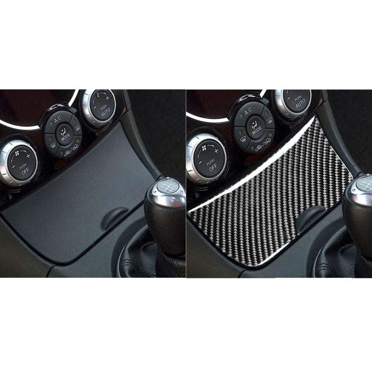 Car Carbon Fiber Storage Box Panel Decorative Sticker for Mazda RX8 2004-2008, Left and Right Dri...