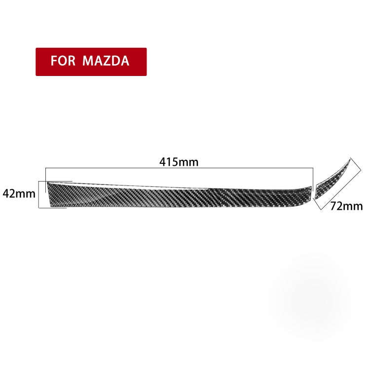 2 in 1 Car Carbon Fiber Passenger Side Storage Decorative Sticker for Mazda RX8 2004-2008, Left a...