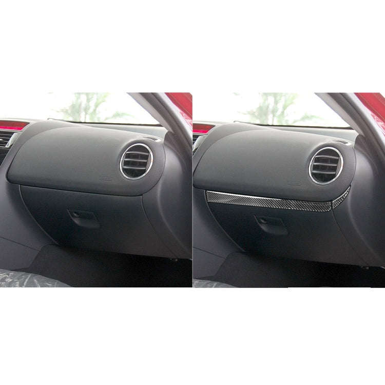 2 in 1 Car Carbon Fiber Passenger Side Storage Decorative Sticker for Mazda RX8 2004-2008, Left a...