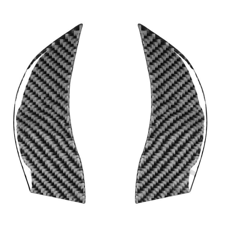 2 PCS Car Carbon Fiber Steering Wheel Decorative Sticker for Mazda RX8 2004-2008, Left and Right ...