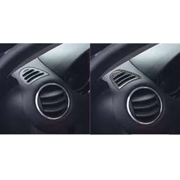 2 PCS Car Carbon Fiber Left and Right Air Outlet Decorative Sticker for Mazda RX8 2004-2008, Left...