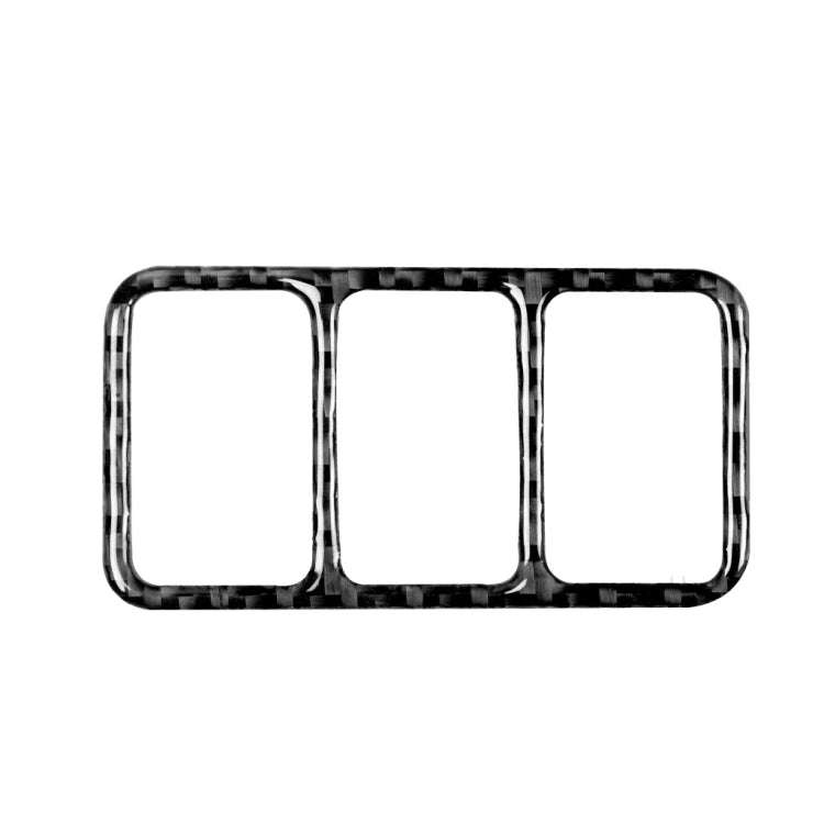 Car Carbon Fiber Central Control Heating Button Frame Decorative Sticker for Nissan 370Z Z34 2009...
