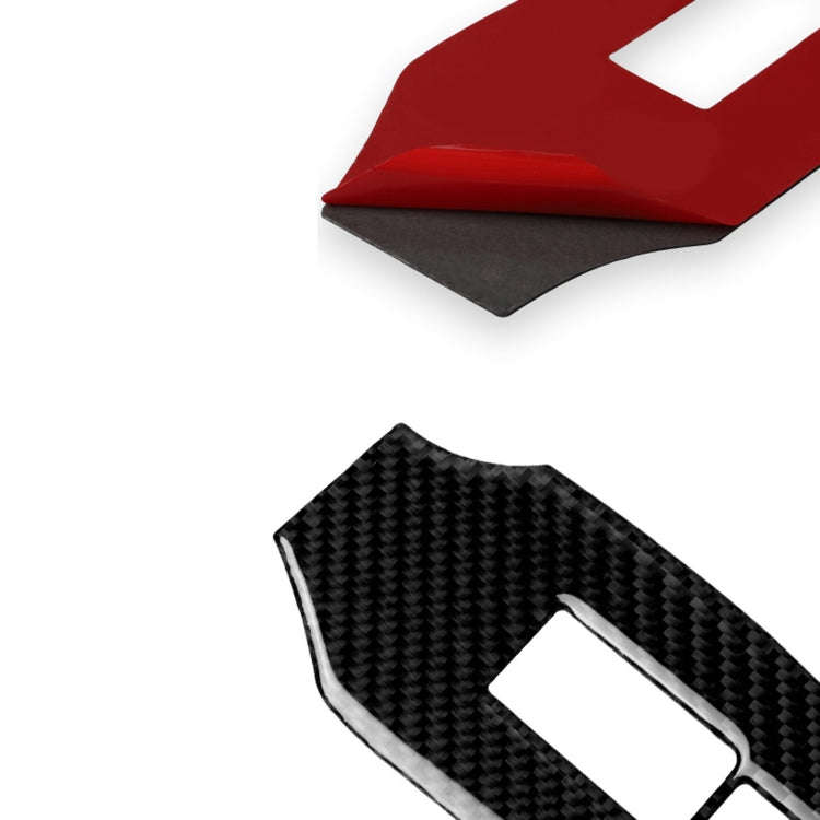 Car Carbon Fiber Vice Driving Side Door Lift Control Decorative Sticker for Nissan 370Z Z34 2009-...