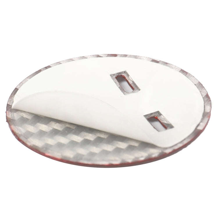 Car Carbon Fiber Engine Start Button Decorative Cover Trim for Cadillac XTS (Red)