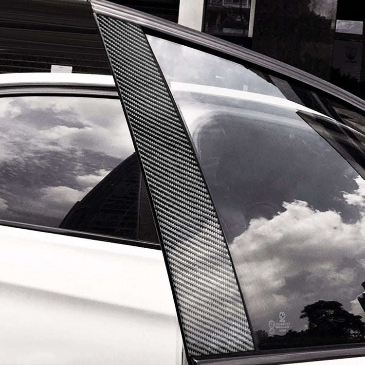 Car Carbon Fiber B Pillar Decorative Sticker for Audi Q5 2012-2018, Left and Right Drive Universal