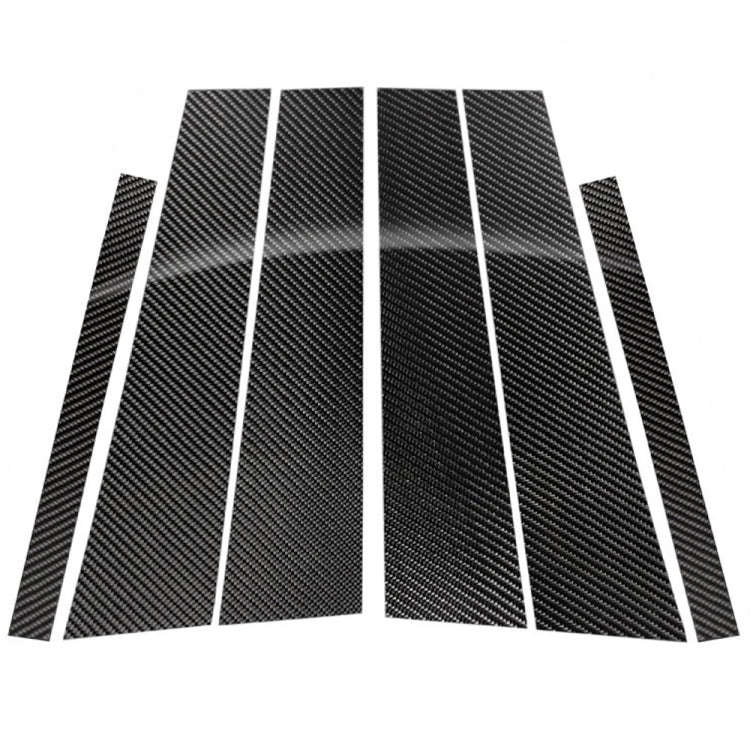 Car Carbon Fiber B Pillar Decorative Sticker for Mercedes-Benz GLE 2015-2019, Left and Right Driv...