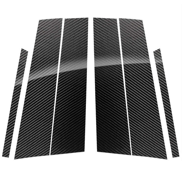 Car Carbon Fiber B Pillar Decorative Sticker for Mercedes-Benz GLC 2015-2019, Left and Right Driv...