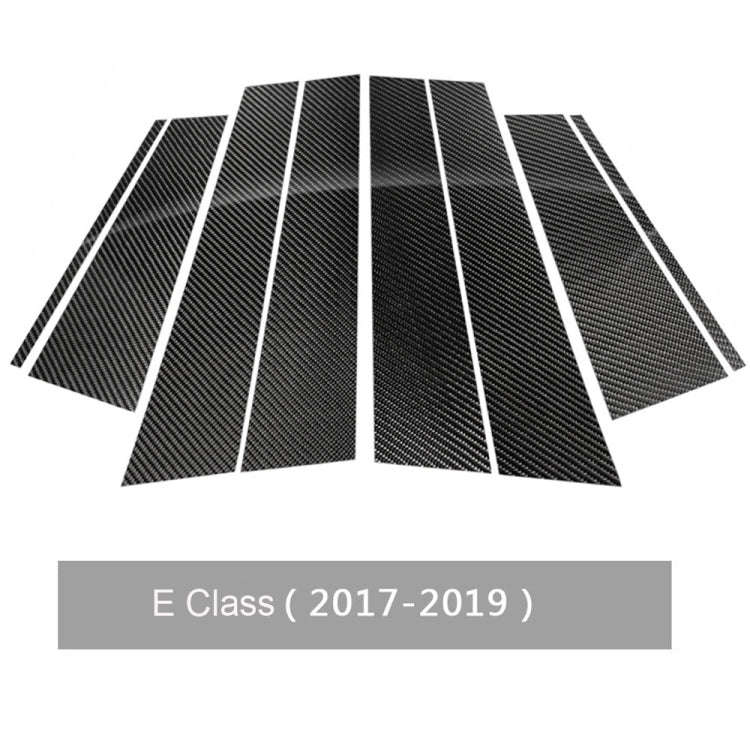 Car Carbon Fiber B Pillar Decorative Sticker for Mercedes-Benz E-Class 2017-2019, Left and Right ...