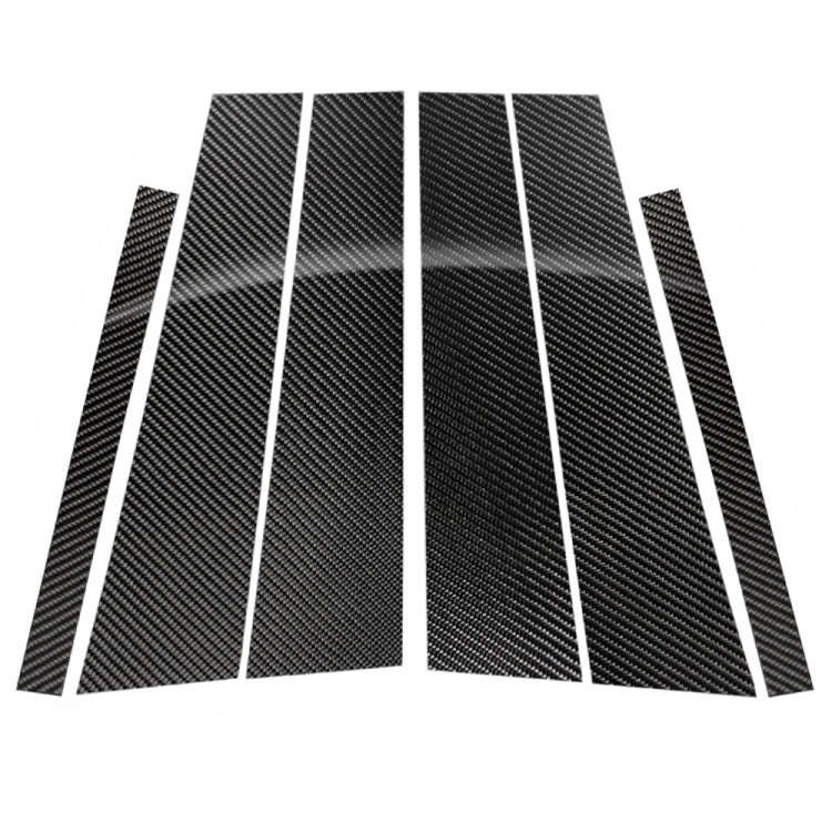 Car Carbon Fiber B Pillar Decorative Sticker for Mercedes-Benz C-Class 2014-2019, Left and Right ...