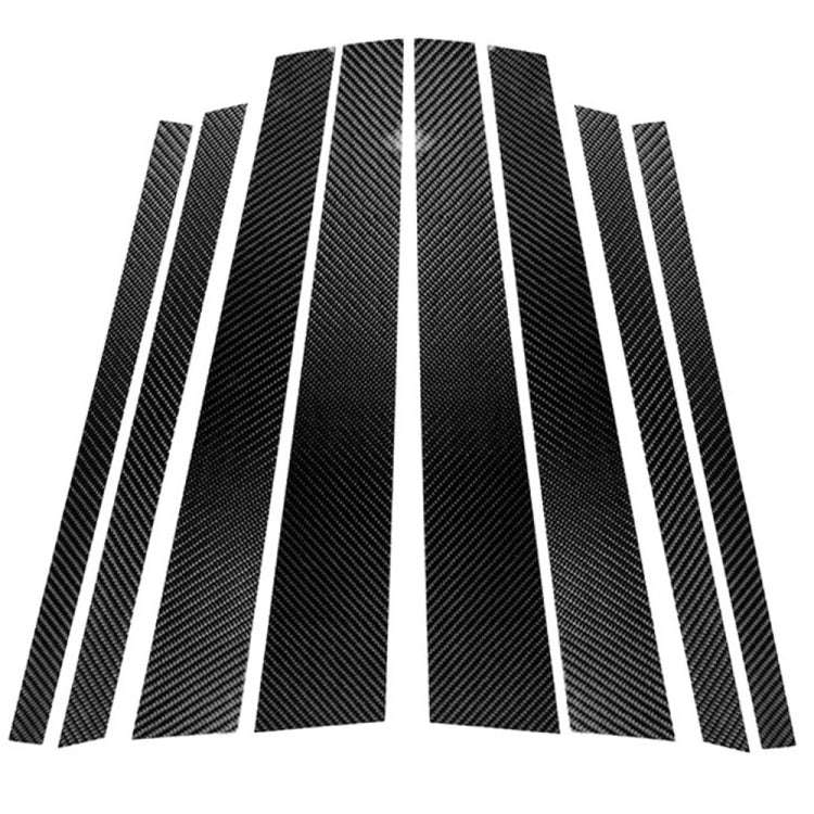 Car Carbon Fiber B Pillar Decorative Sticker for BMW X5 F15 2014-2018, Left and Right Drive Unive...