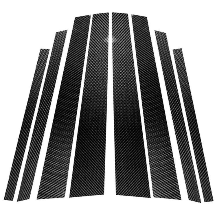 Car Carbon Fiber B Pillar Decorative Sticker for BMW X3 F25 2011-2017, Left and Right Drive Unive...