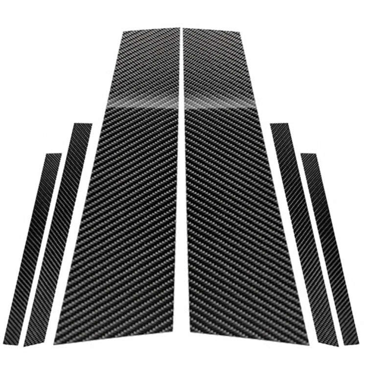 Car Carbon Fiber B Pillar Decorative Sticker for BMW 5GT F07 2012-2017, Left and Right Drive Univ...