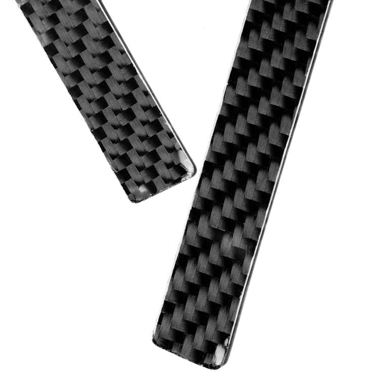 Car Carbon Fiber Goalpost Decorative Sticker for Toyota Land Cruiser Prado 2010-2018, Left and Ri...