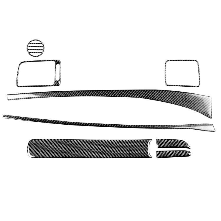 8 in 1 Car Carbon Fiber Front Passenger Seat Dashboard Decorative Sticker for Honda Civic 8th Gen...