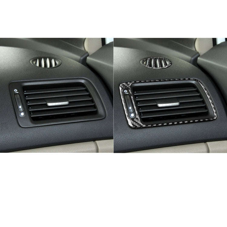 3 in 1 Car Carbon Fiber Front Passenger Seat Air Outlet Decorative Sticker for Honda Civic 8th Ge...