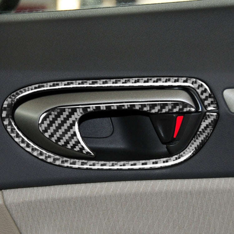 8 in 1 Car Carbon Door Handle Decorative Sticker for Honda Civic 8th Generation 2006-2011, Left a...