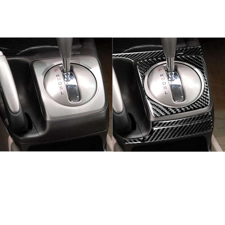 7 in 1 Car Carbon Fiber Manual Gear + Water Cup Holder Decorative Sticker for Honda Civic 8th Gen...