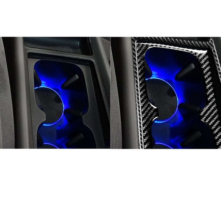 2 in 1 Car Carbon Fiber Water Cup Holder Panel Decorative Sticker for Honda Civic 8th Generation ...