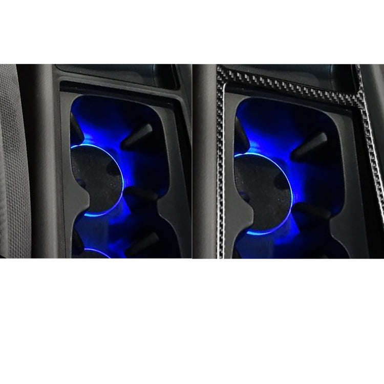 Car Carbon Fiber Water Cup Holder Frame Decorative Sticker for Honda Civic 8th Generation 2006-20...