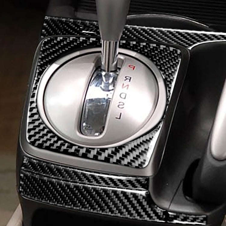 5 in 1 Car Carbon Fiber Manual Gear Panel Set Decorative Sticker for Honda Civic 8th Generation 2...