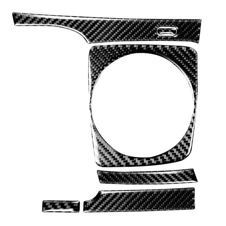 5 in 1 Car Carbon Fiber Manual Gear Panel Set Decorative Sticker for Honda Civic 8th Generation 2...