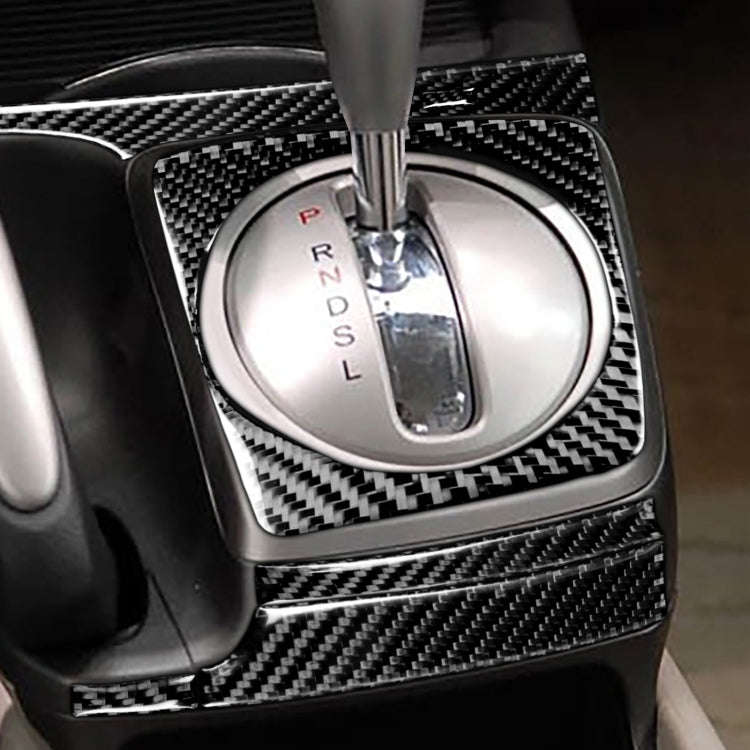5 in 1 Car Carbon Fiber Manual Gear Panel Set Decorative Sticker for Honda Civic 8th Generation 2...