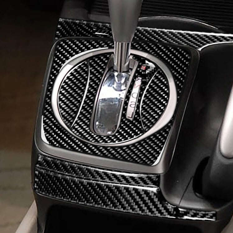 8 in 1 Car Carbon Fiber Automatic Gear Panel Set Decorative Sticker for Honda Civic 8th Generatio...